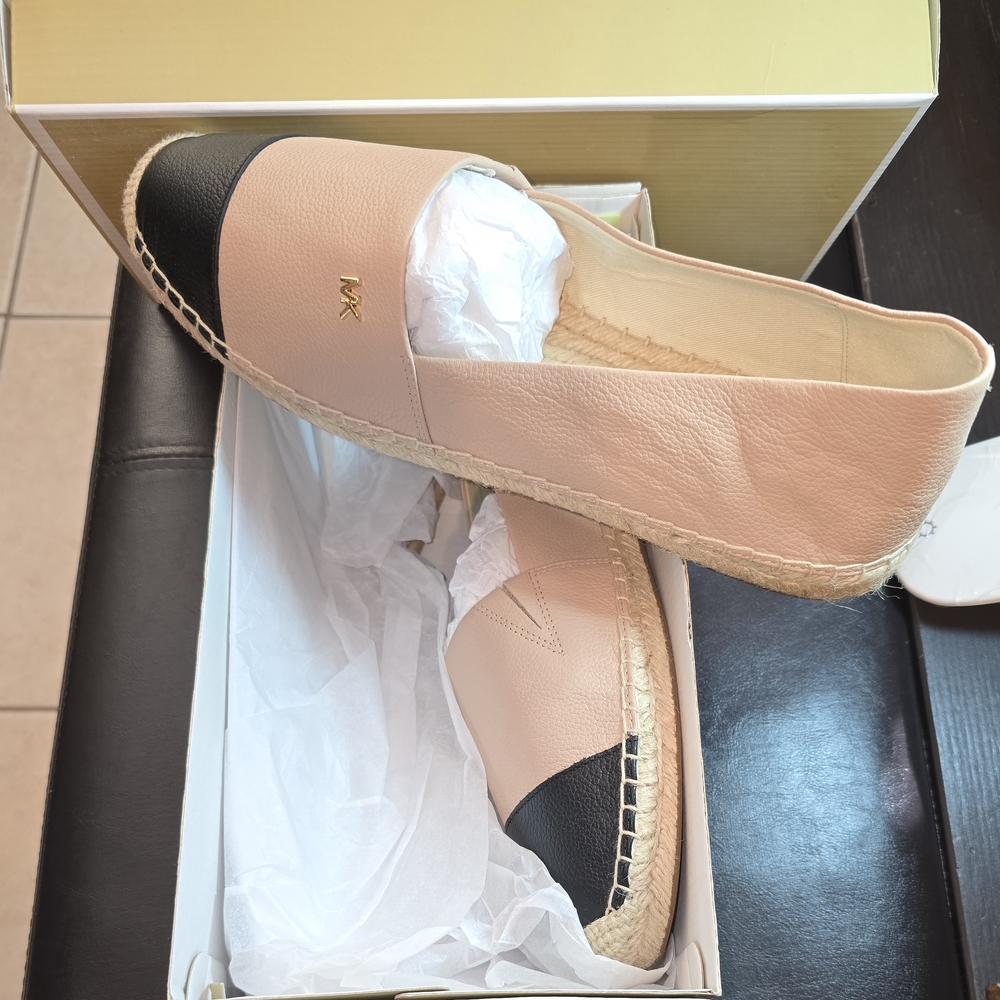 Michael Kors Black and Tan Espadrilles